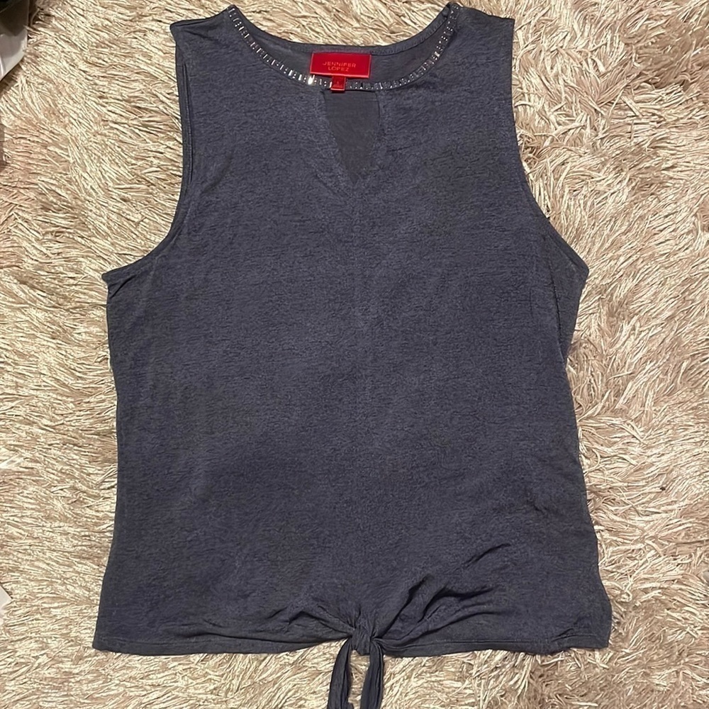 JENNIFER Lopez Purple Tank Top sz Large